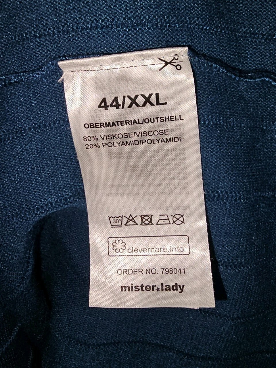 EK9853 Damen Pullover von Blind Date, blau, Gr.XXL3