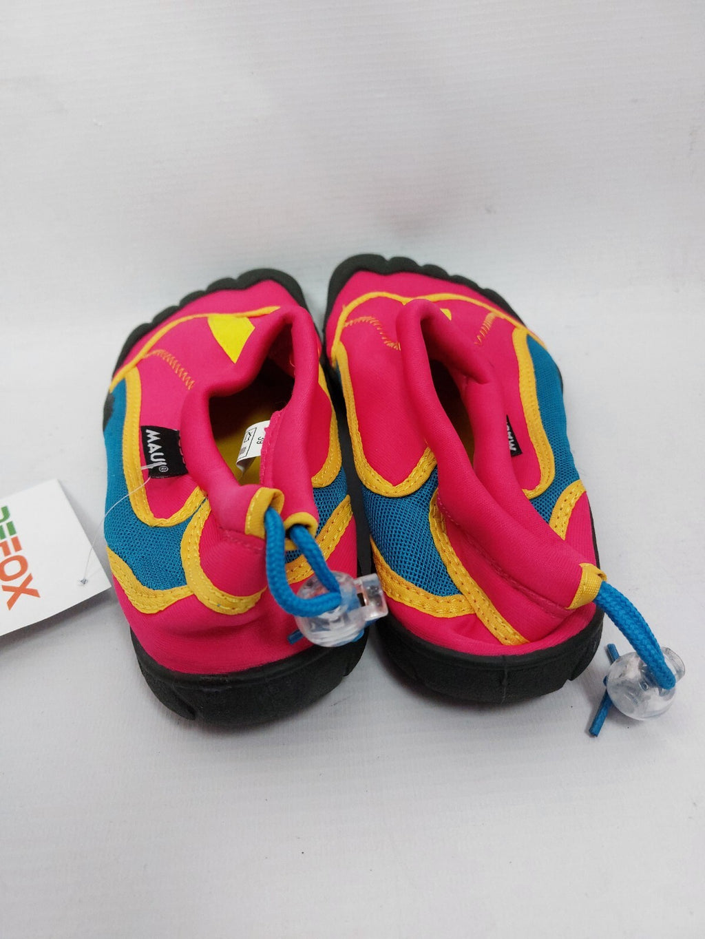 ES0677 Barfuß Badeschuhe von Maui, pink, blau, gelb, Gr. 394