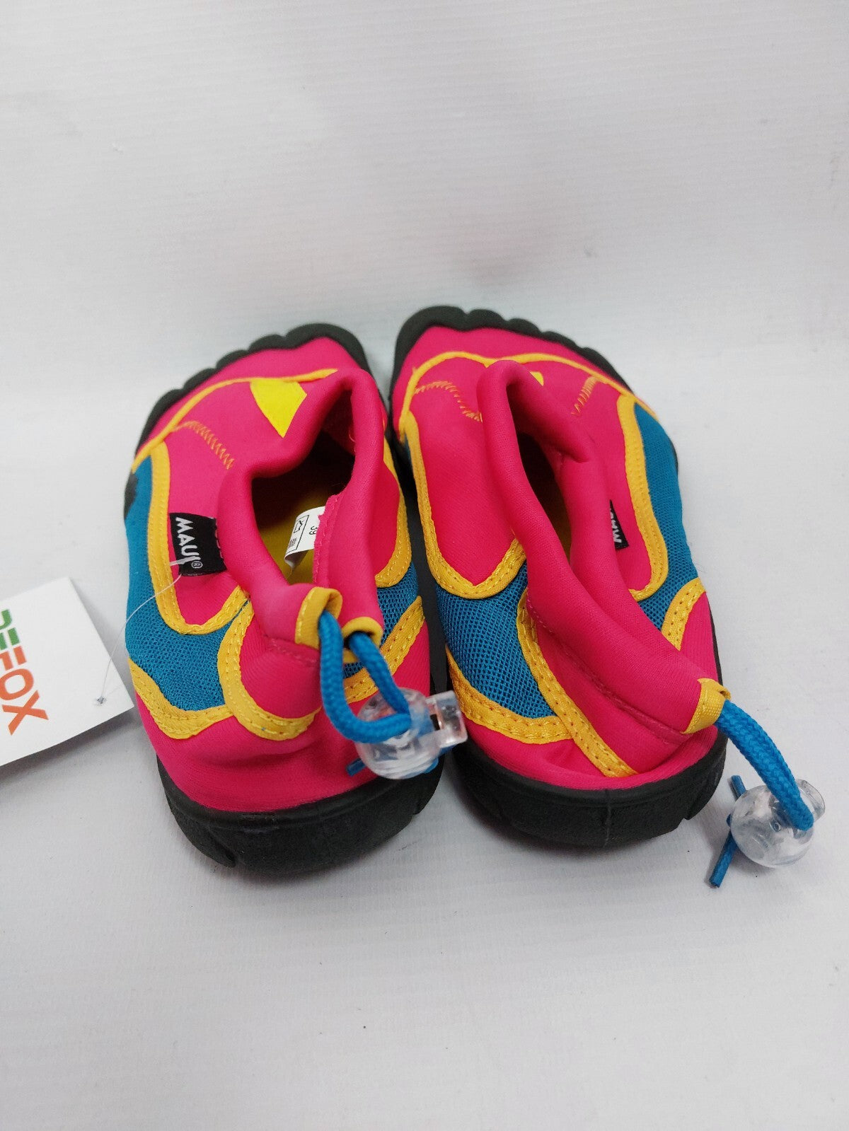 ES0677 Barfuß Badeschuhe von Maui, pink, blau, gelb, Gr. 394