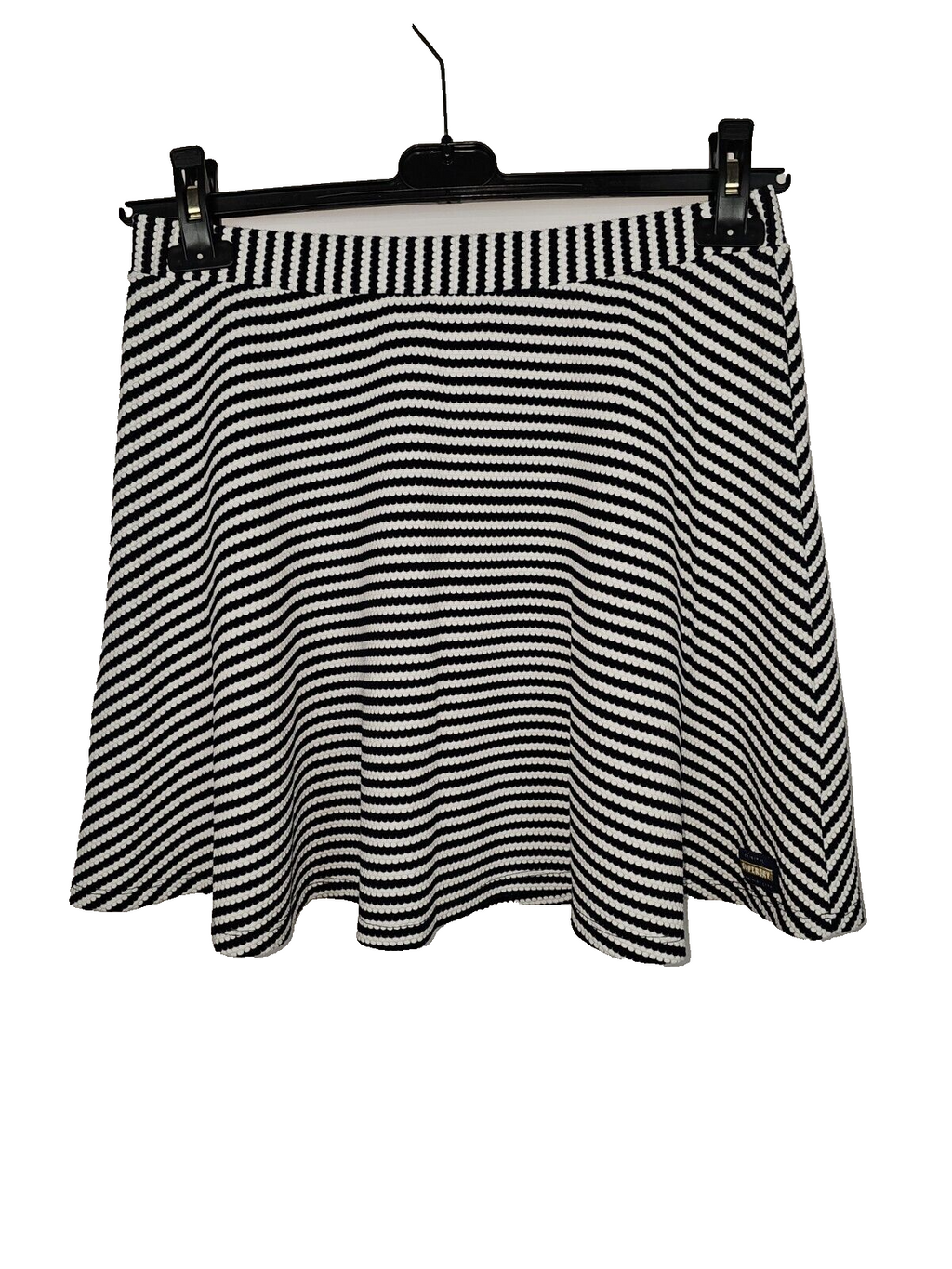 EK6865 Damen Rock von Superdry, Schwarz/weiß, Gr.M0