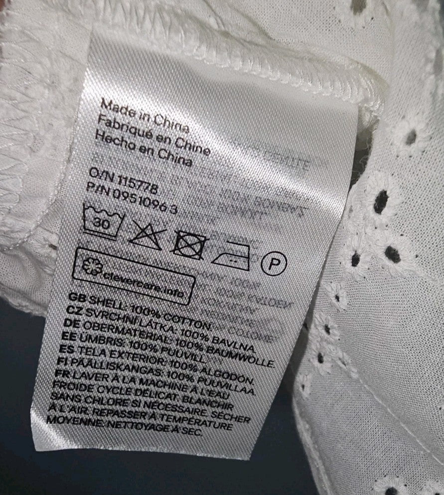 EK9044 Damen Trägershirt von H&M, Weiß, Gr. 504