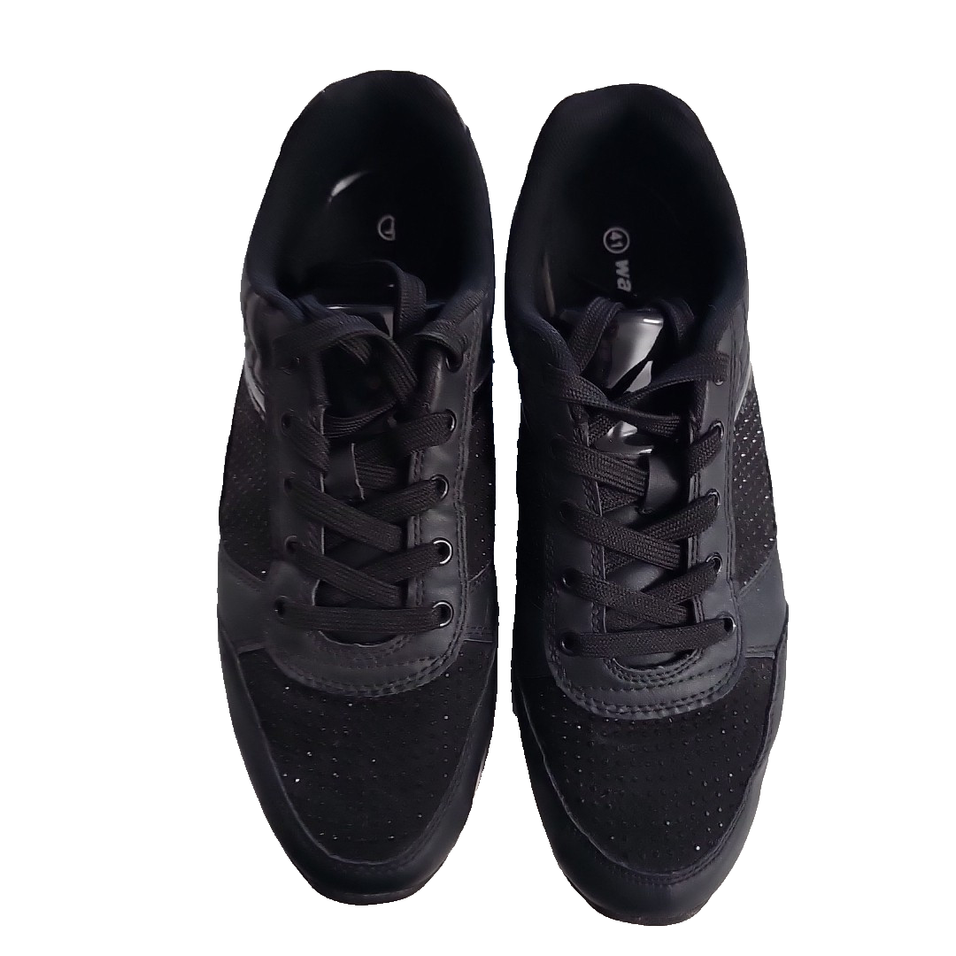 ES0747 Damen Sneaker von Walkx, schwarz, Gr.411