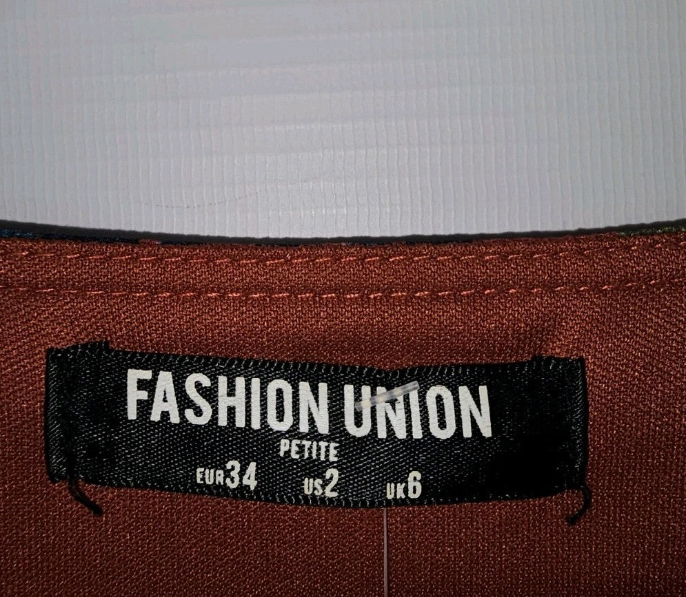 EK8146 Damen Kleid vok Fashion Union, rot, Gr.341