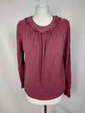 EK4828 Damen Langarm Shirt Oberteil von Boden, bordeaux, Gr. M0