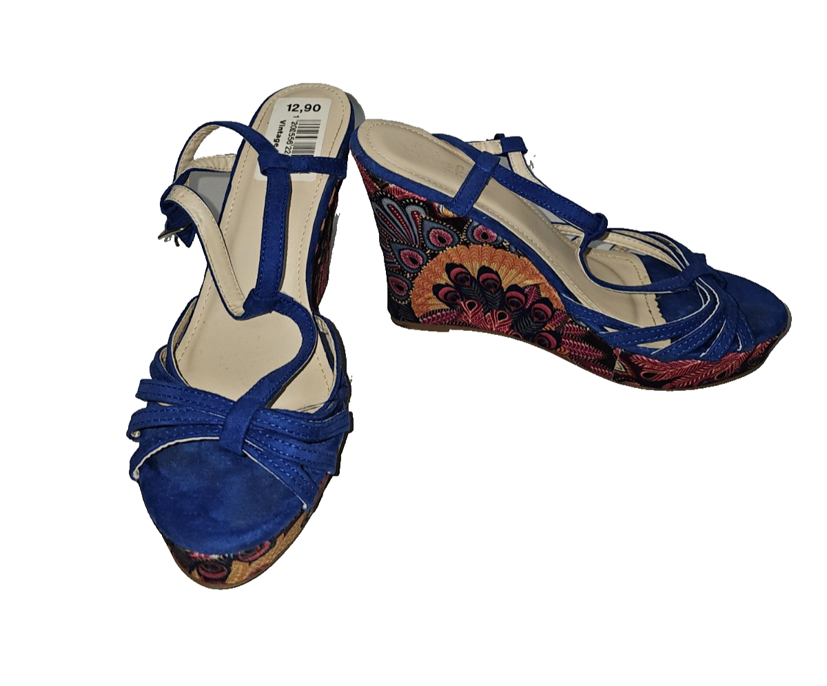 ES0730 Damen Sandale von Sofi, blau, Gr.390