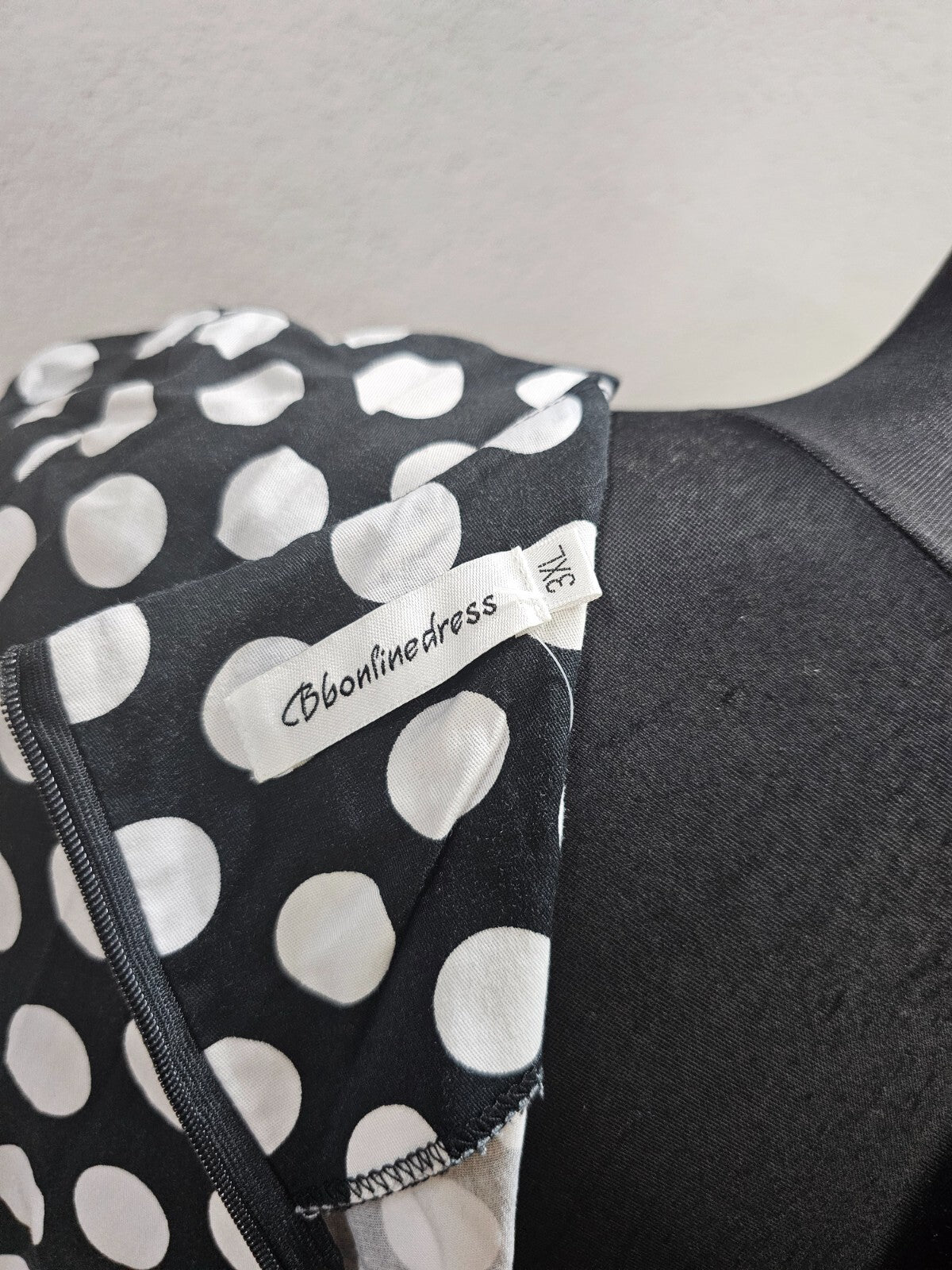 EK6251 Damen Kleid von Bbonlinedress, schwarz-weiß, Gr.3XL6