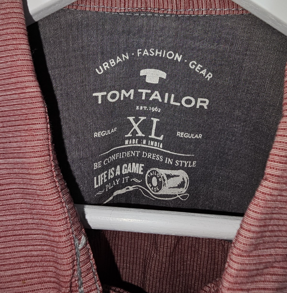 EK7555 Herren Hemd von Tom Tailor, rot, Gr.XL4