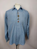 EK4006 Herren Trachtenhemd von Aestr, blau, Gr. XL0