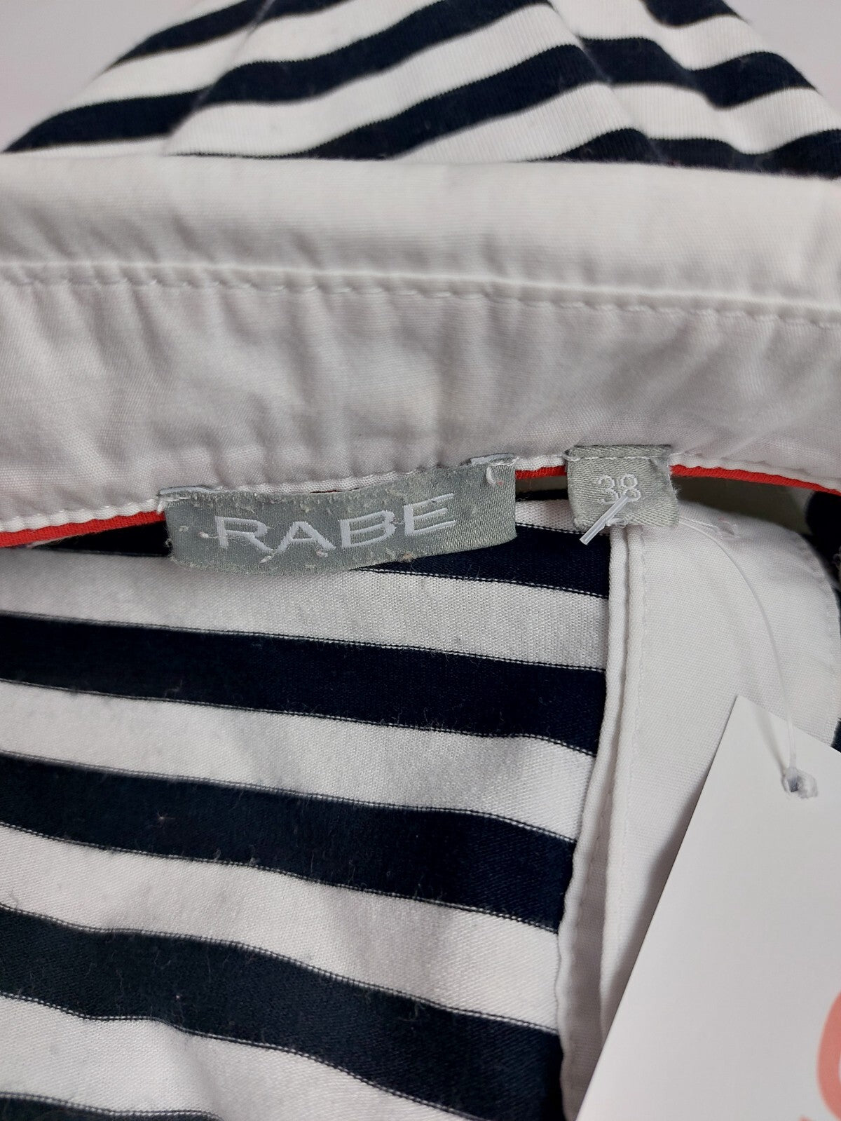 EK4873 Damen Shirt von Rabe, schwarz/weiß gestreift, Gr. 385