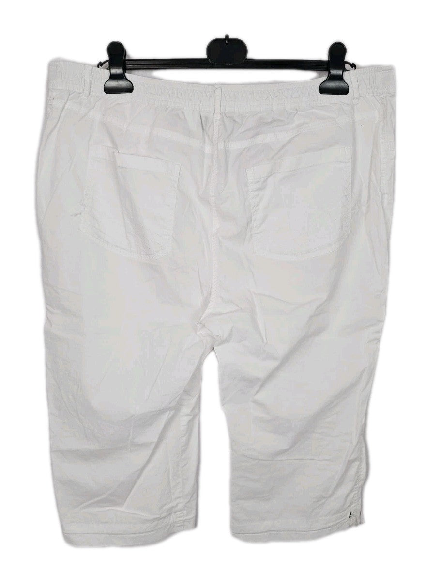 EK9363 Damen Capri Hose von CollectionL, Weiß, Gr. 404