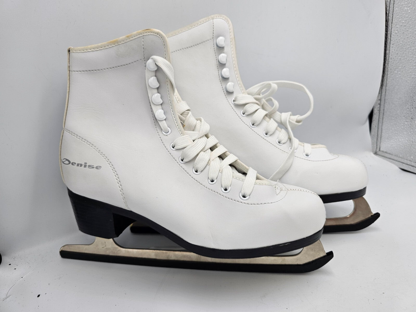 ES0286 Damen Schlittschuhe von Denise, weiß, Gr. 9 1/30