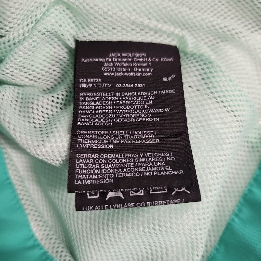 EK7731 Mädchen Windjacke von Jack Wolfskin, grün, Gr.1527