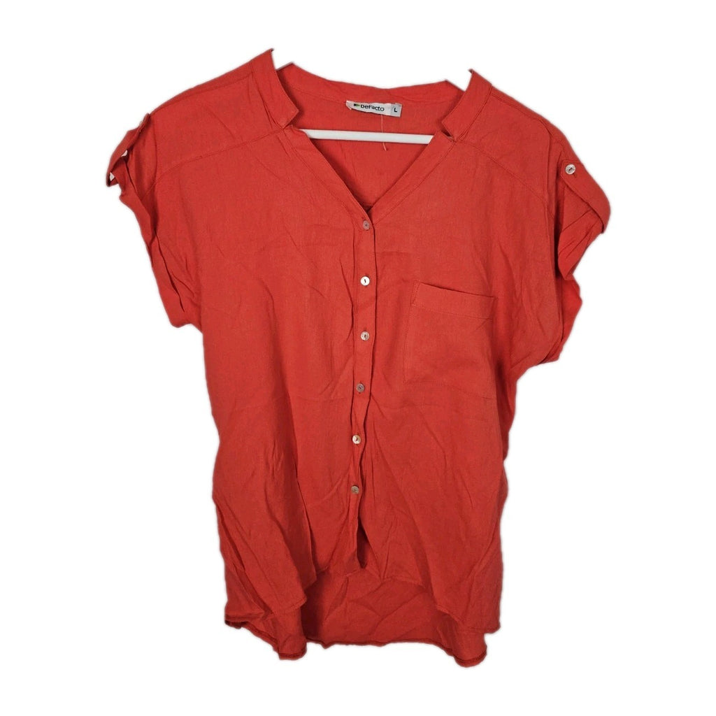 EK8983 Damen Bluse von DeFacto, orange, Gr.L0