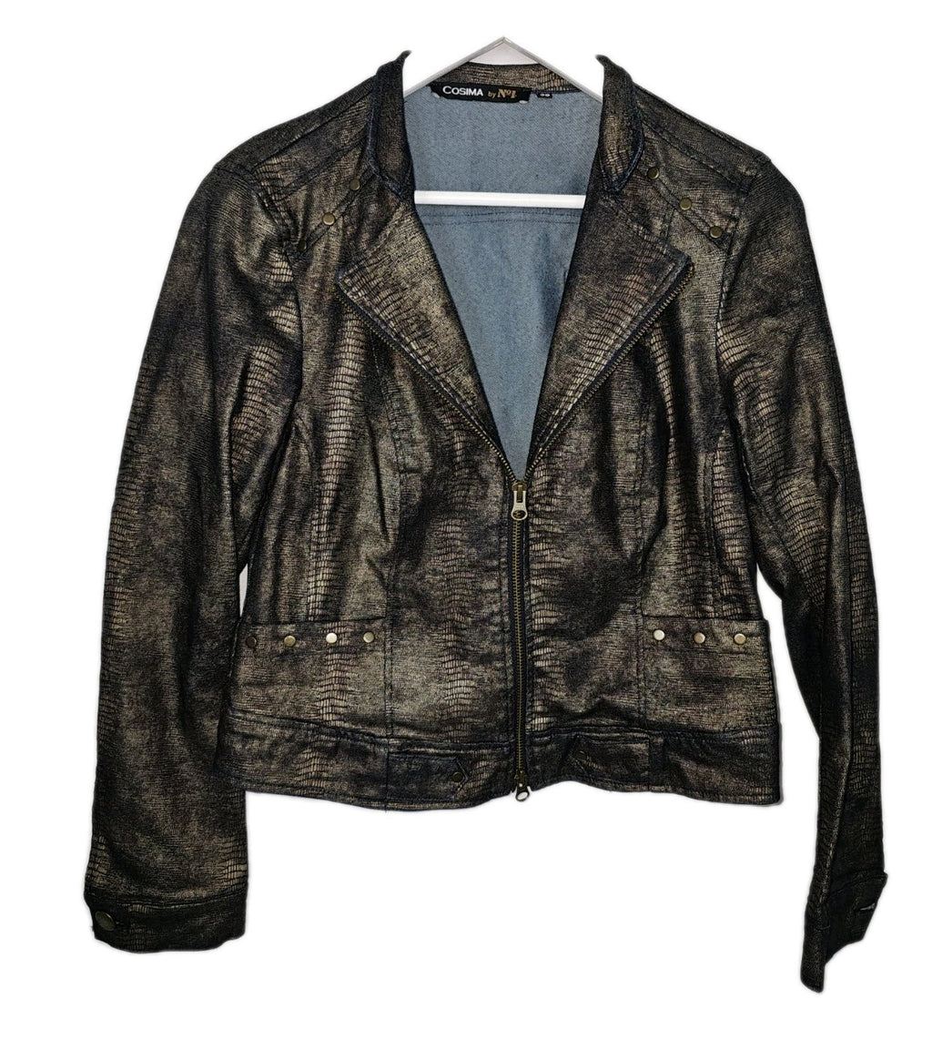 EK7403 Damen Jacke von Cosima by No1, bronzefarbend, Gr.380