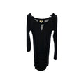 EK10655 Damen Kleid Khuyo Gr.M Schwarz Brustumfang 31cm Länge 62cm0
