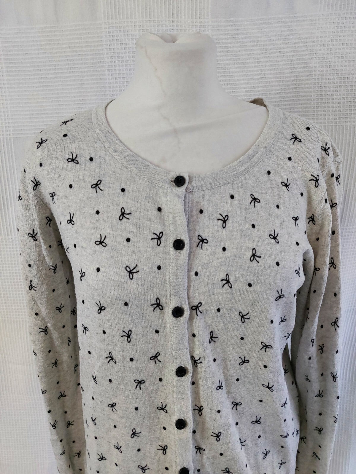 EK525 Damen Strickjacke von Atmosphere, grau gemustert, Gr. 421