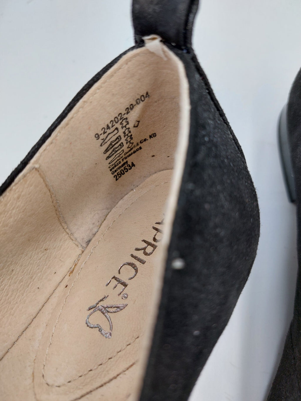 ES0356 Damen Ballerinas von Caprice, schwarz, Gr. 365