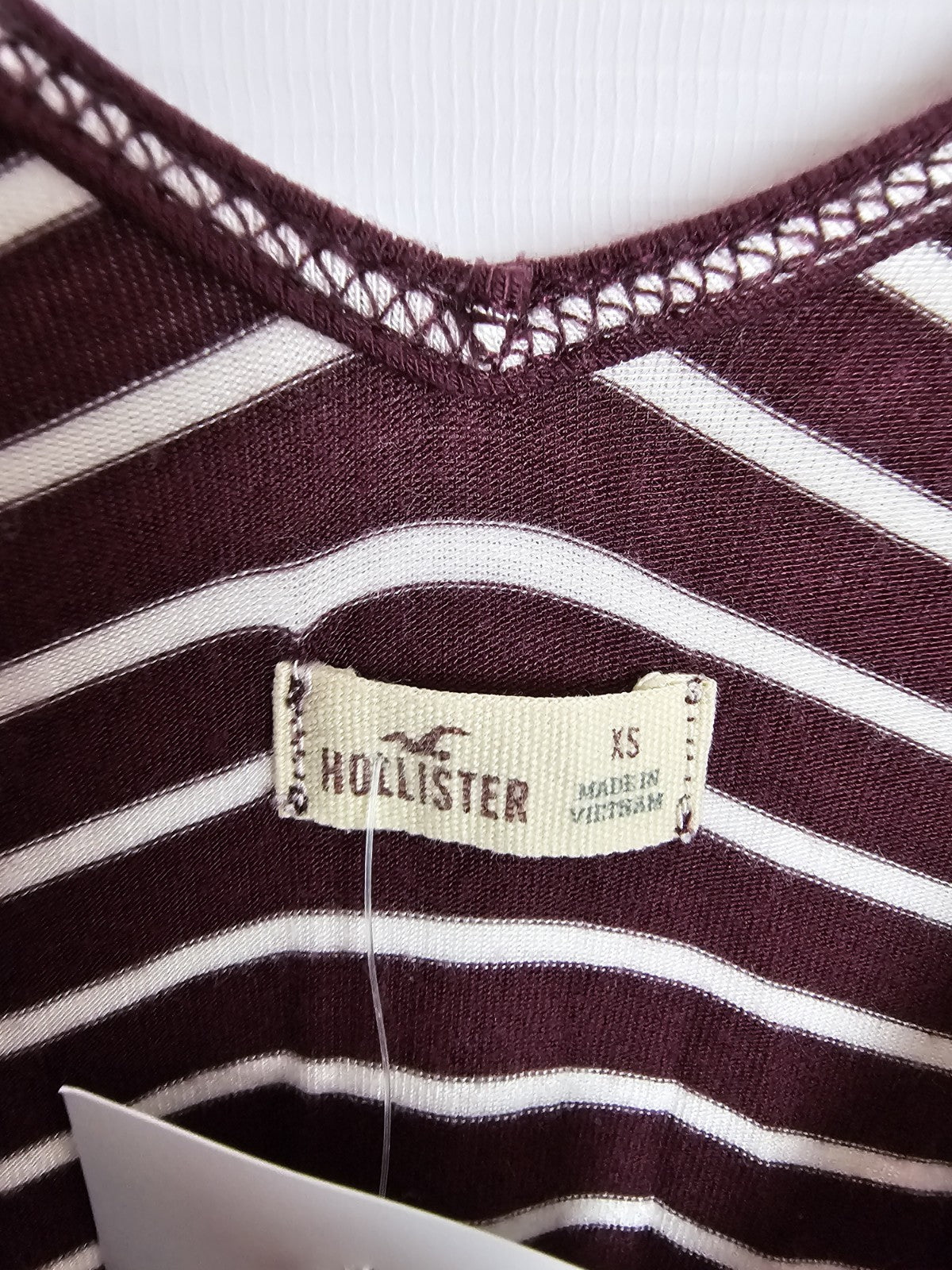 EK9515 Damen Kleid von Hollister, Rot/Weiß, Gr. XS2