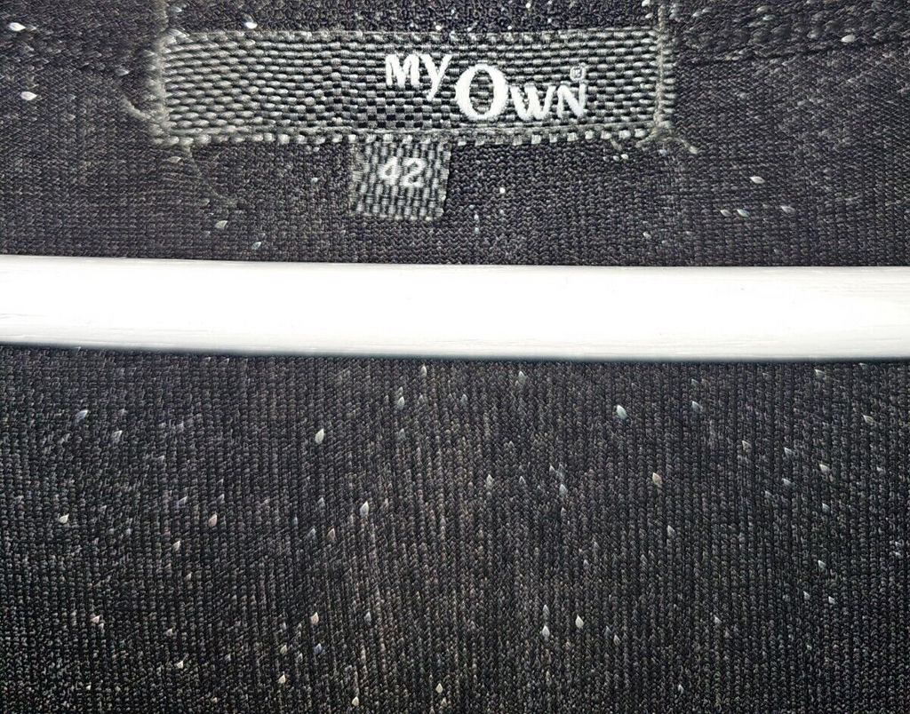 EK6965 Damen Trägershirt von My Own, schwarz mit Glitzer, Gr.421