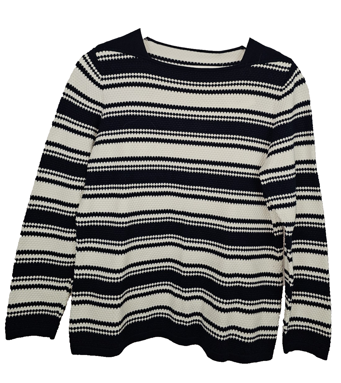 EK7814 Damen Pullover, blau-weiß, Gr.M0