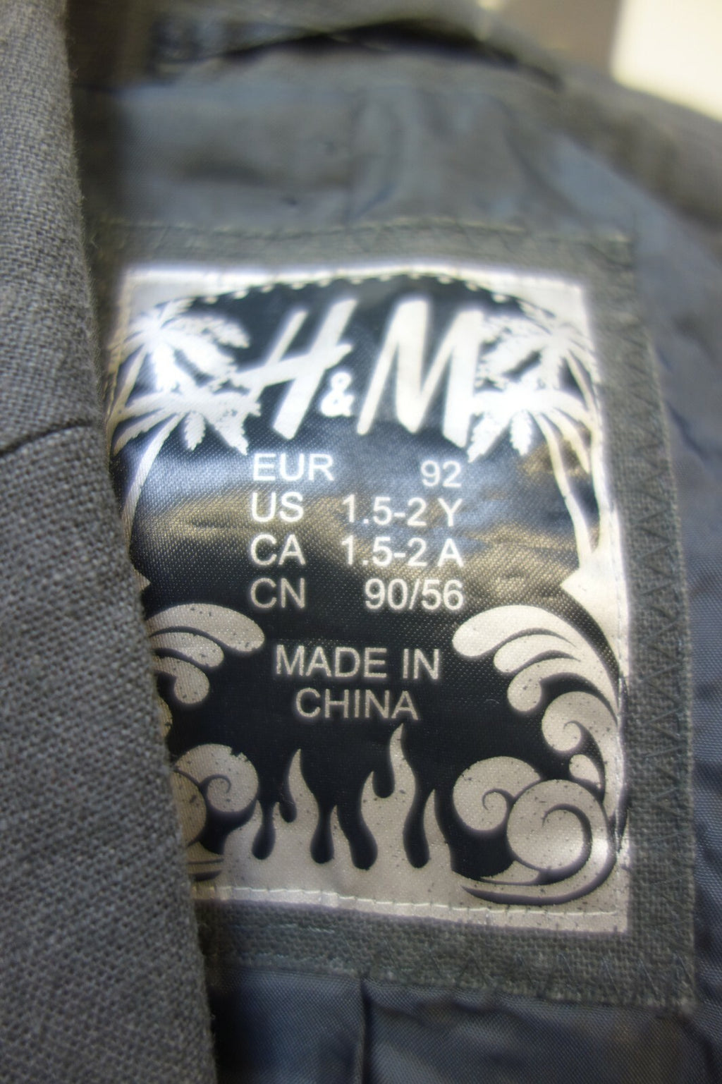 EK1266 Kinder Jackett von H&M, grau, gr. 924