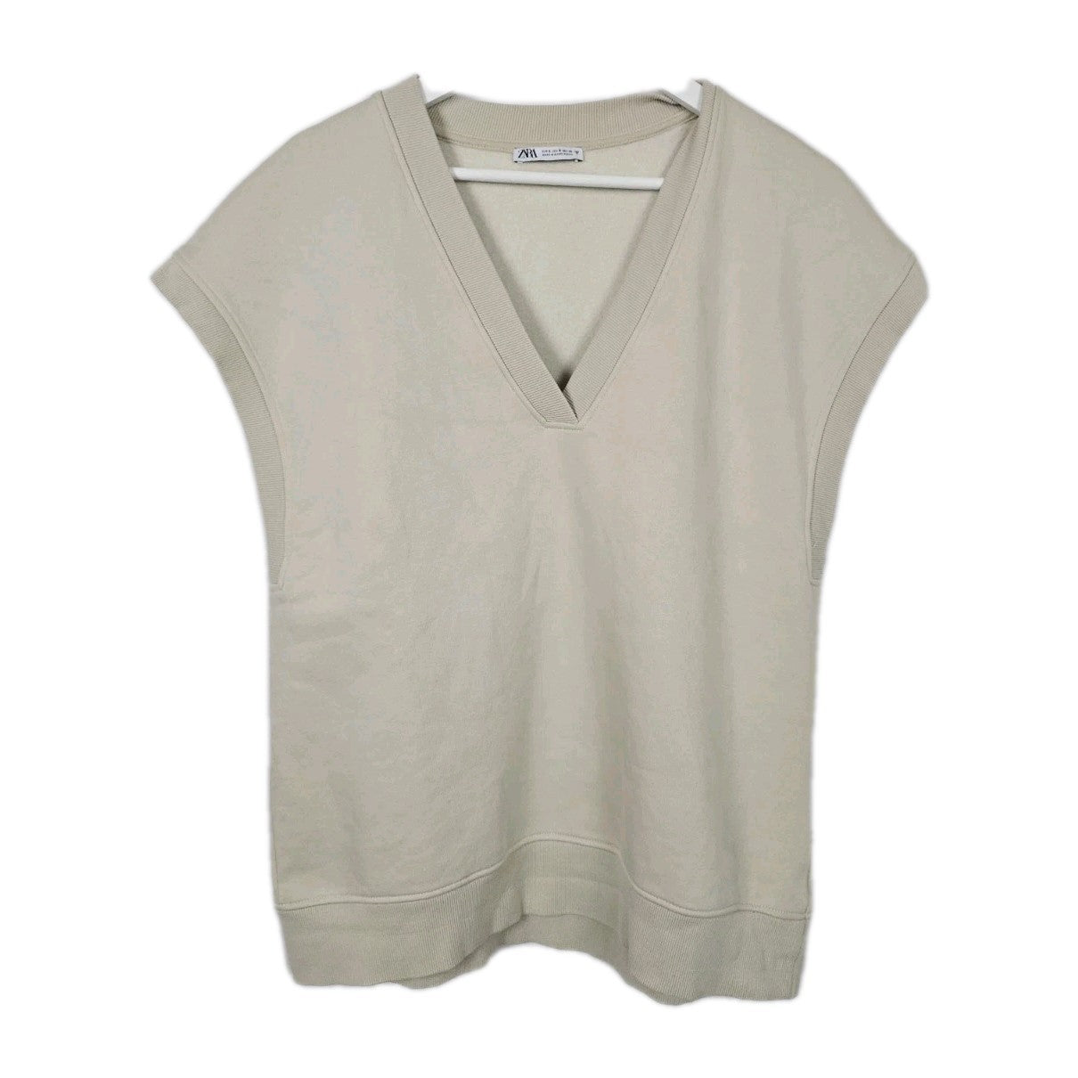 EK10879 Damen Pullunder von Zara, Beige, Gr. S0