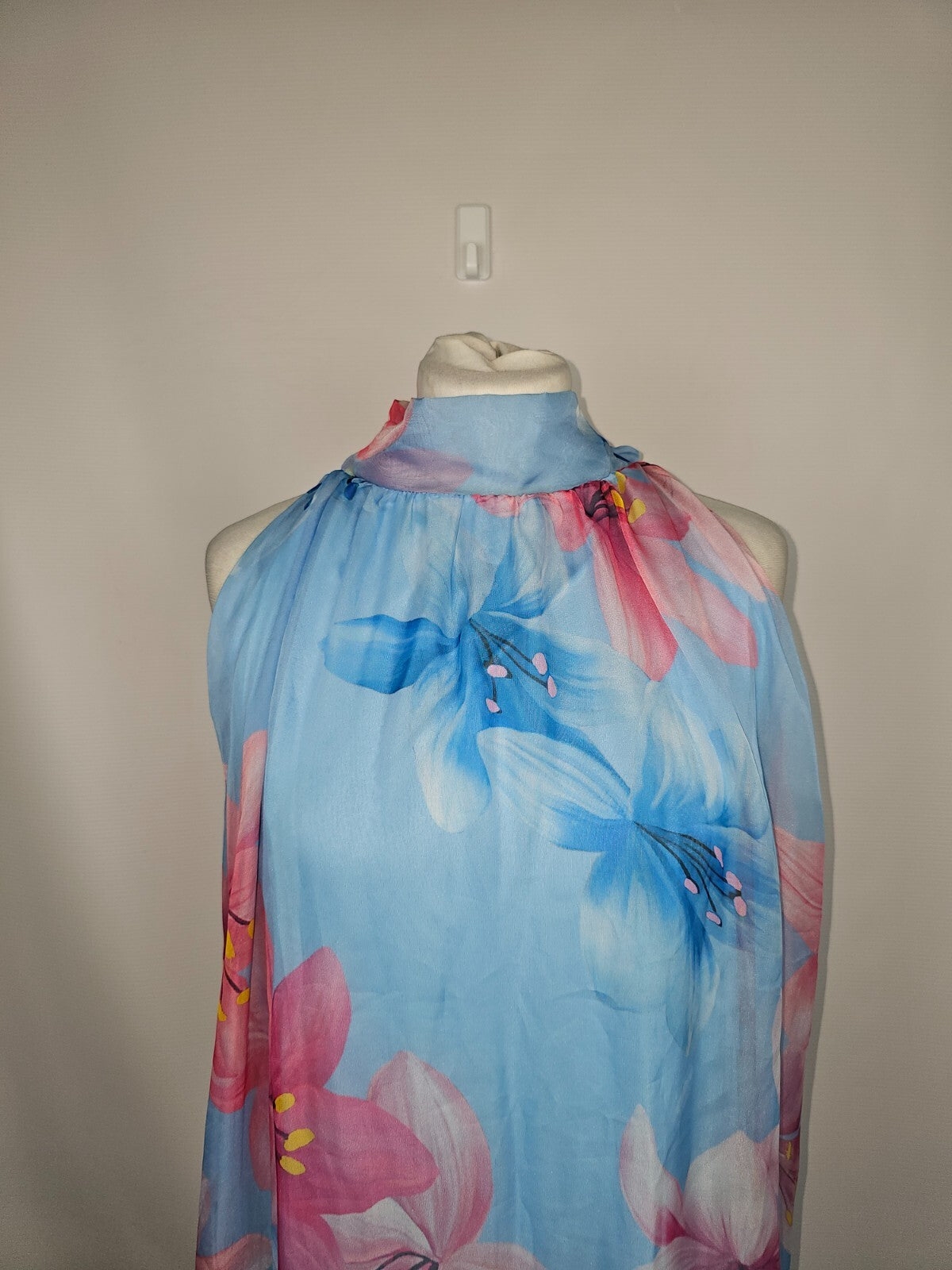 EK6445 Damen Kleid, blau-rosa, Gr.361