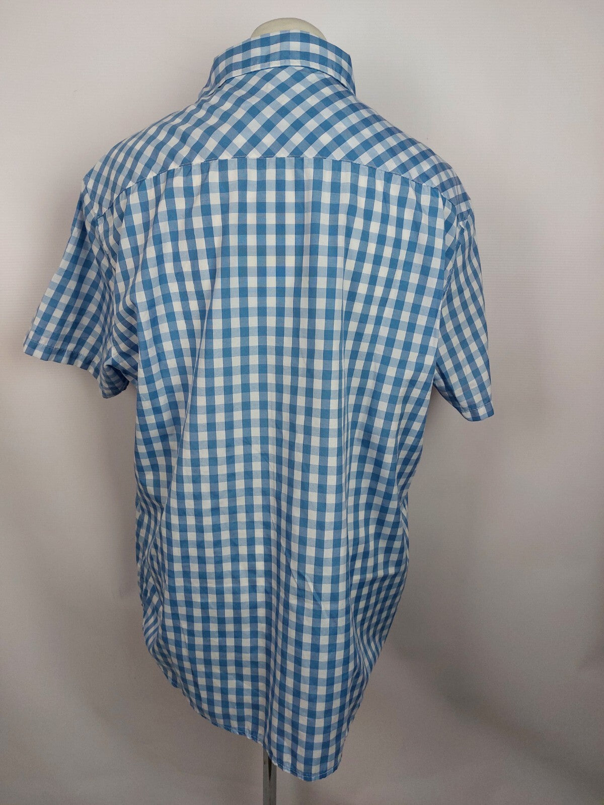 EK4349 Herren Hemd von Identic, blau/weiß kariert,Gr. 2XL5