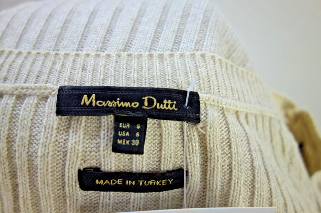 EK3959 Damen Kleid von Massimo Dutti, beige, gr. S5