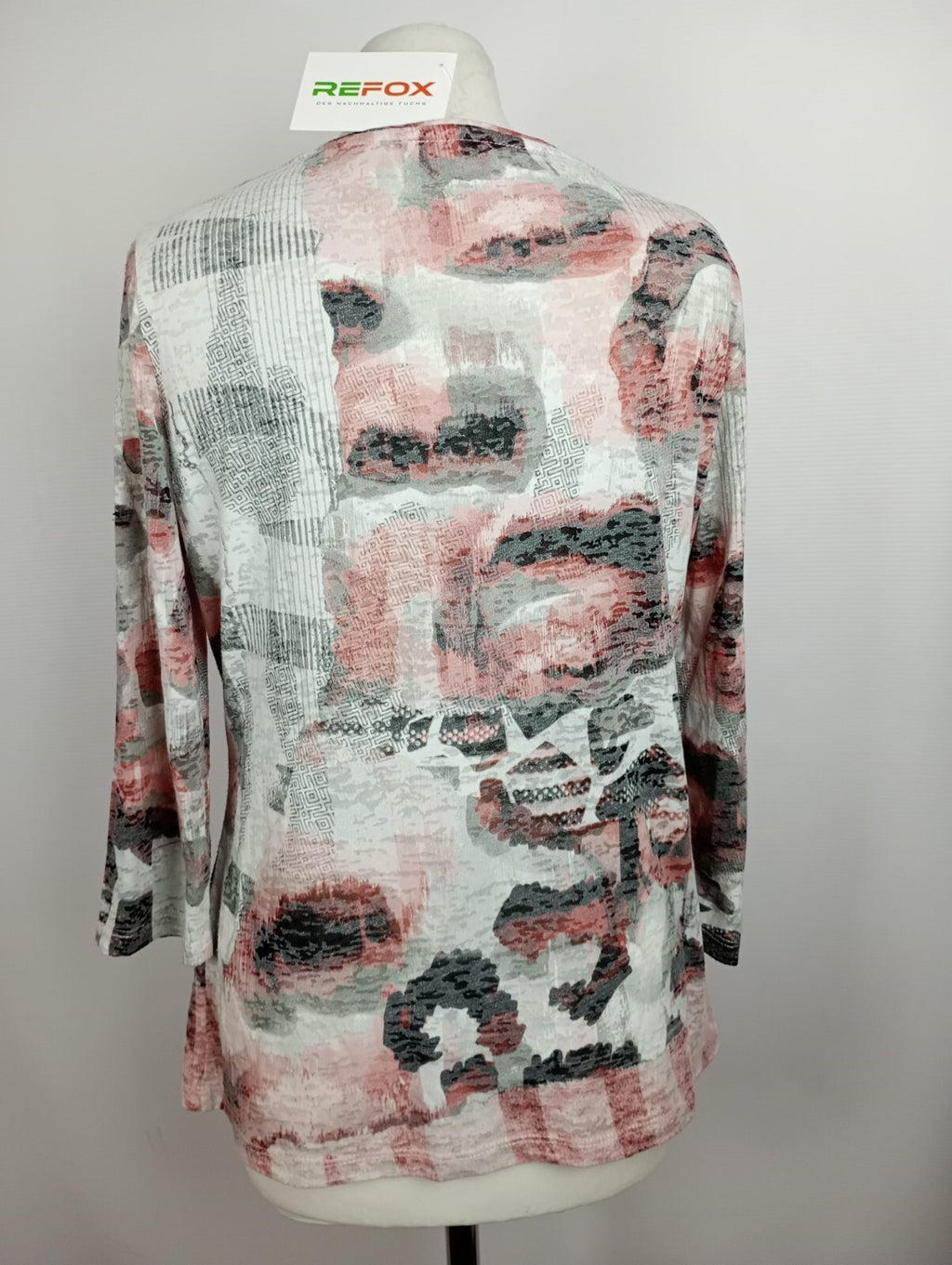 EK5128 Damen Shirt von Gerry Weber, weiß/grau/rosa, Gr. 404