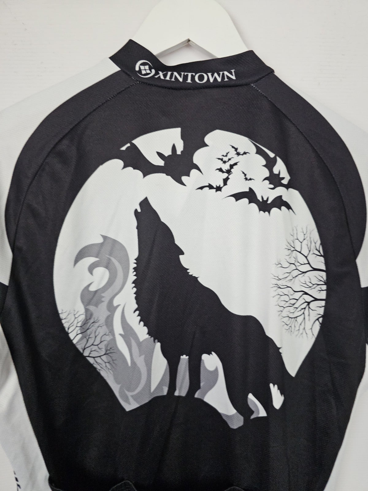 EK1245 Herren Fahrradjacke von Ghost Wolf, Schwarz/Weiß, Gr. L4