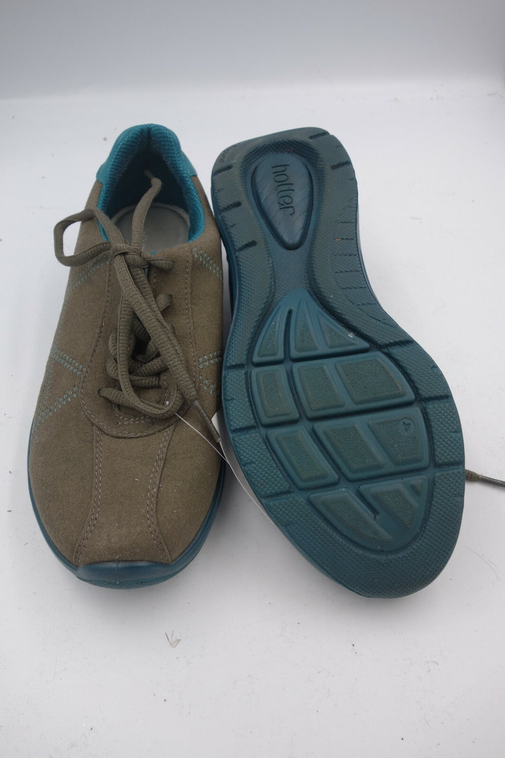 ES0332 Damen Sneaker von hotter, grau-türkis, 371