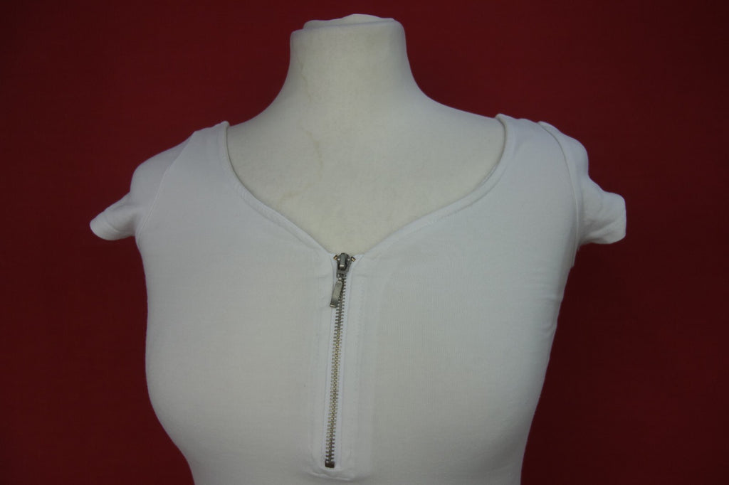 EK3946 Damen Top von Tally Weijl, weiß. Gr. XS1