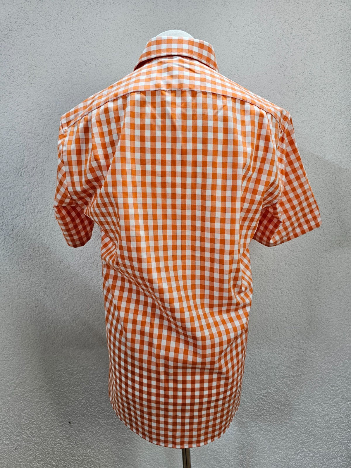 EK5954 Herren Hemd von James Cook, orange/weiß kariert, Gr. 403