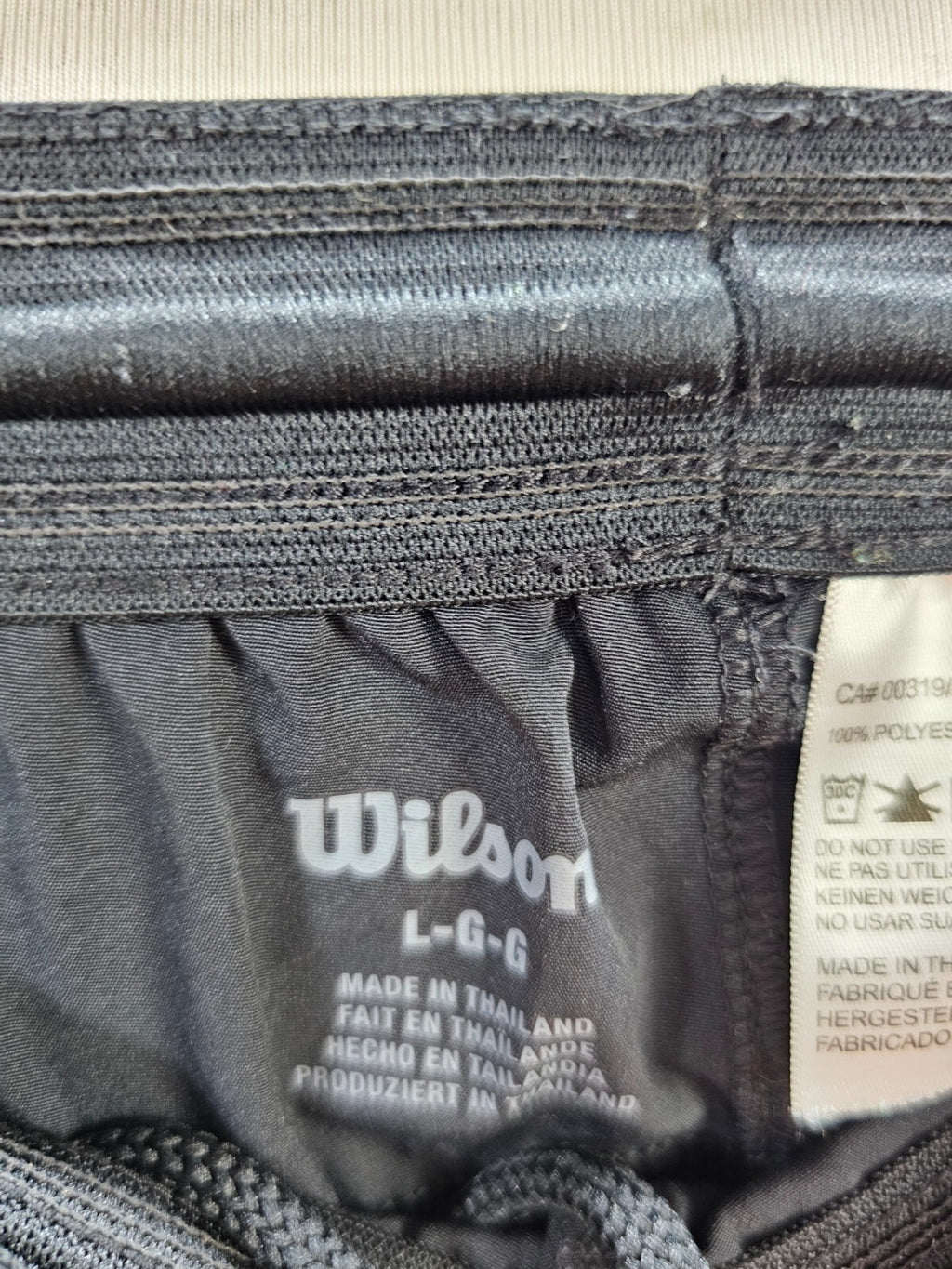 EK5519 Herren Sport Shorts von Wilson, schwarz, Gr.L3