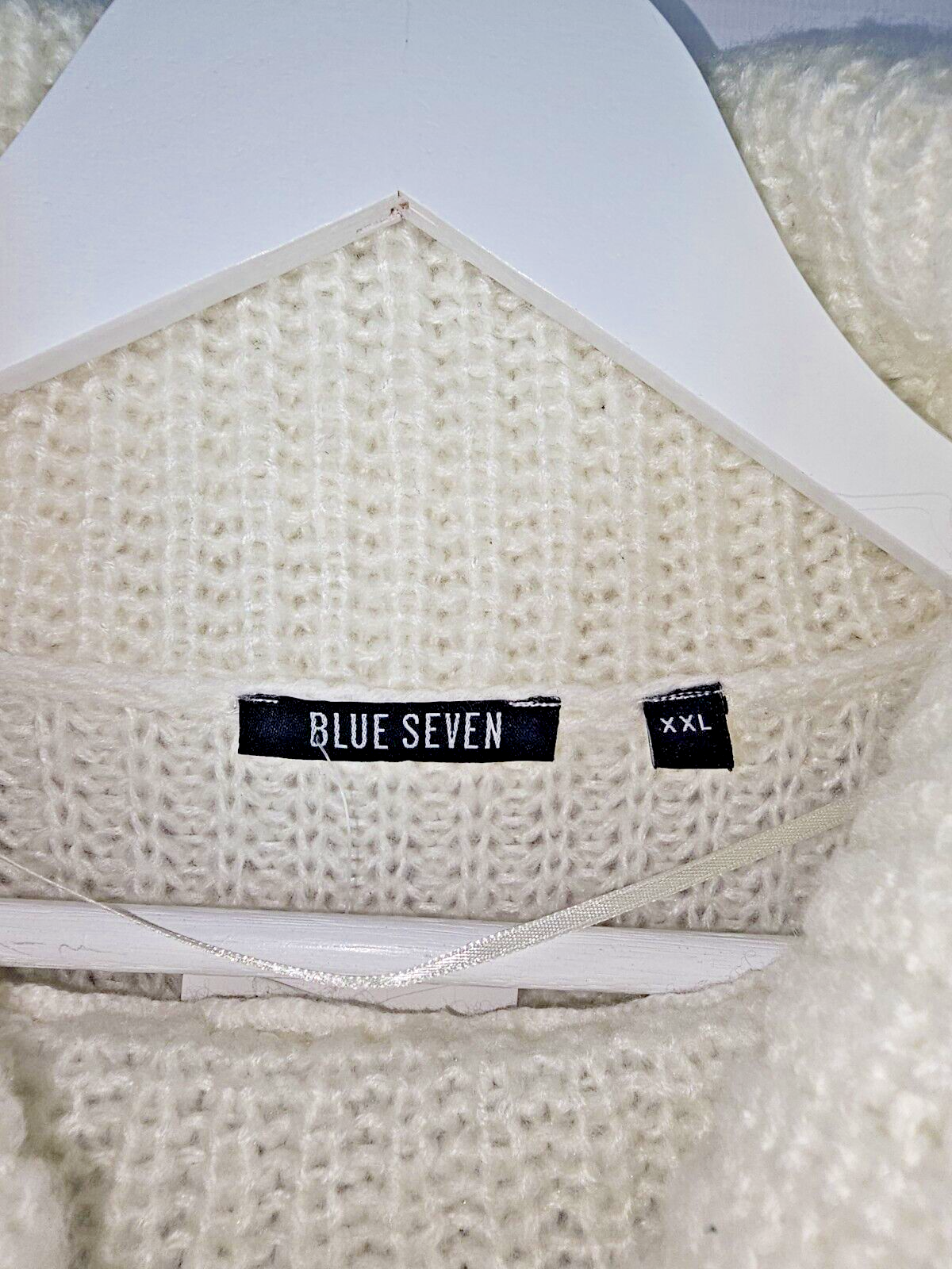 EK6912 Damen Strickpullover von Blue Seven, Weiß/grau, Gr.XXL1