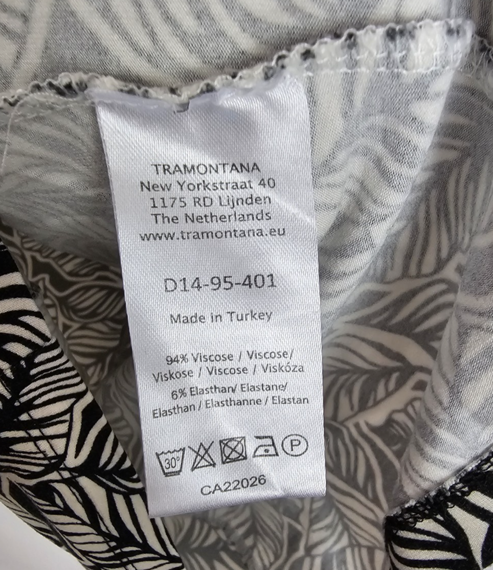 EK8382 Damen T-Shirt von Tramontana, Schwarz/Weiß,  Gr. XS3