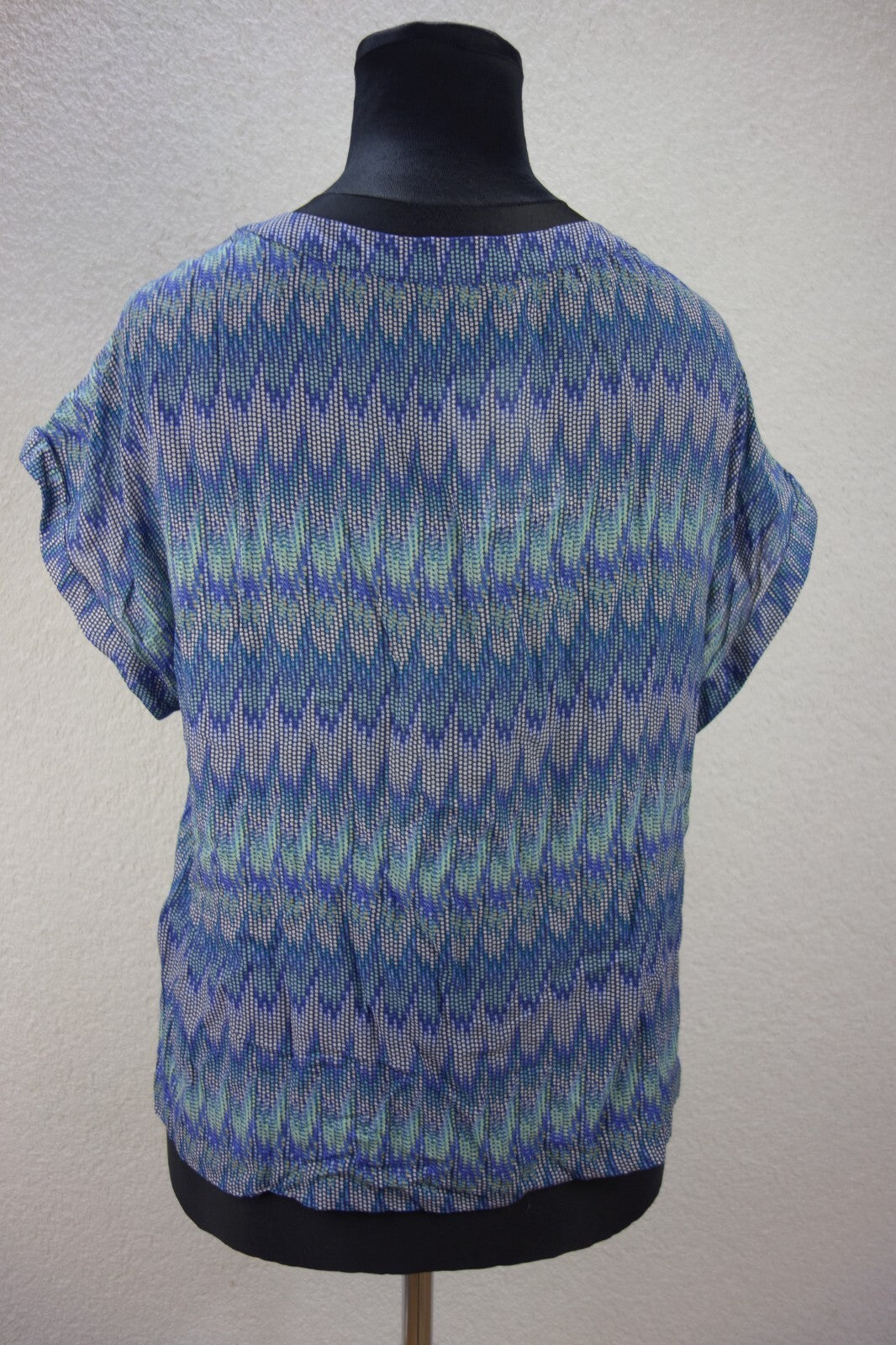 EK2632 Damen Bluse von 1.2.3 Paris, blau, Gr. 443