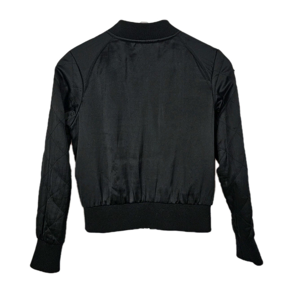 EK11059 Mädchen Jacke von H&M, schwarz, Gr.1582