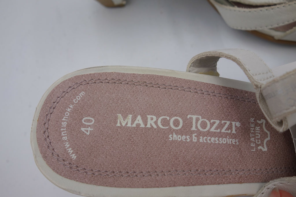 ES0481 Damen Sandalen von Marco Tozzi, weißlich, 401