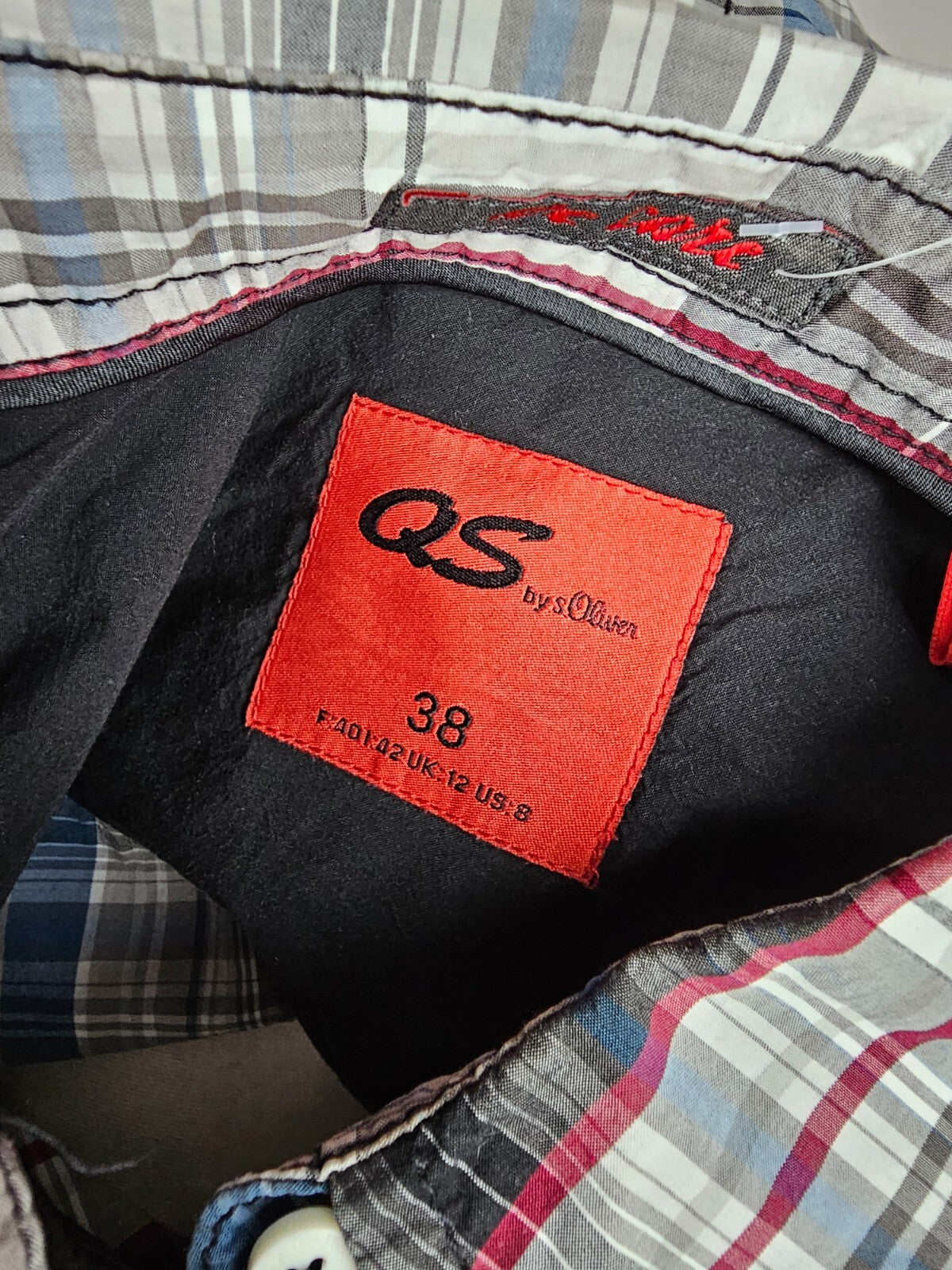 EK5095 Damen Bluse von s.Oliver, kariert, Gr. 386
