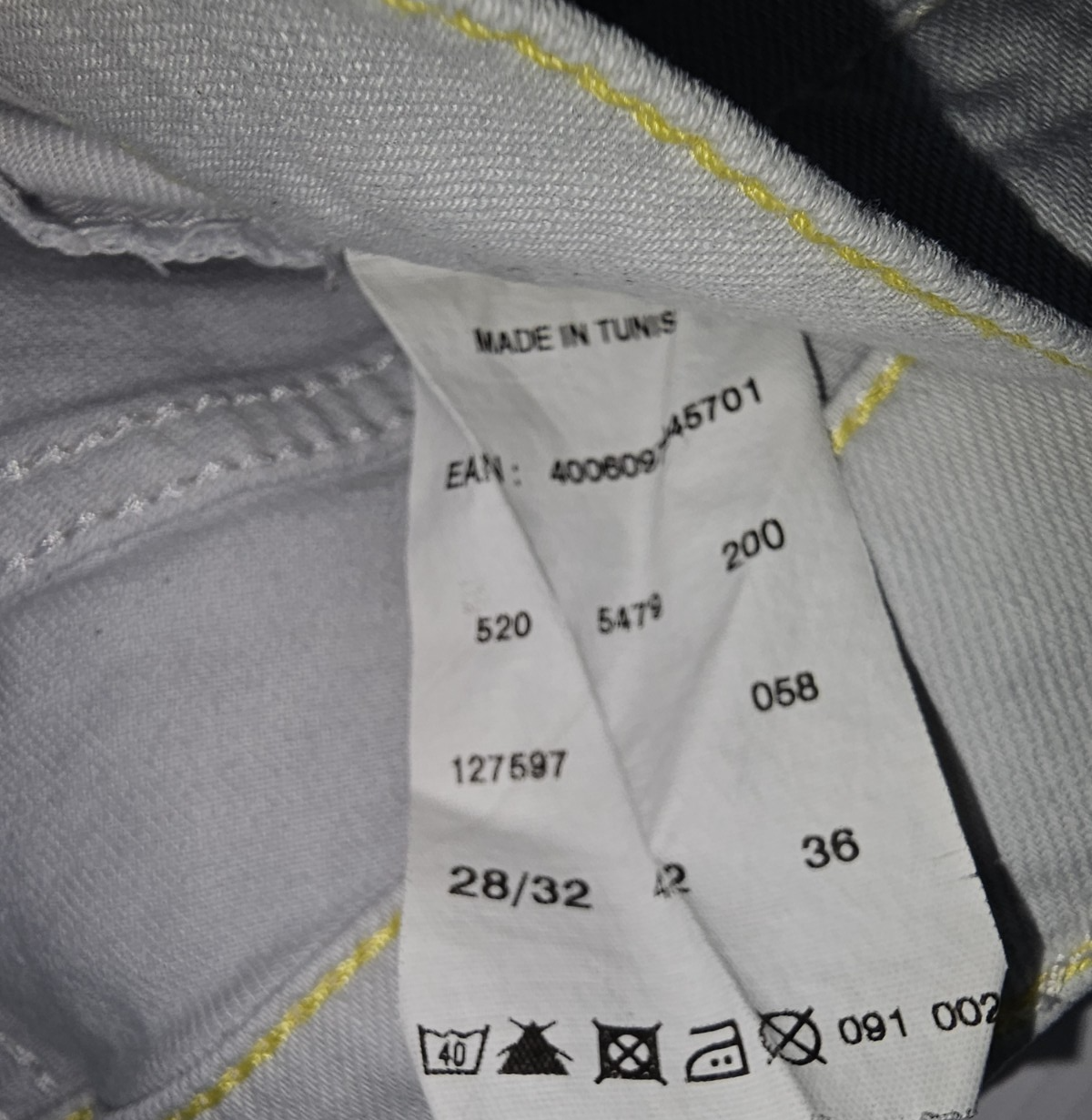 EK7551 Damen Jeans von Mustang, hellgrau-weiß, Gr.28/323