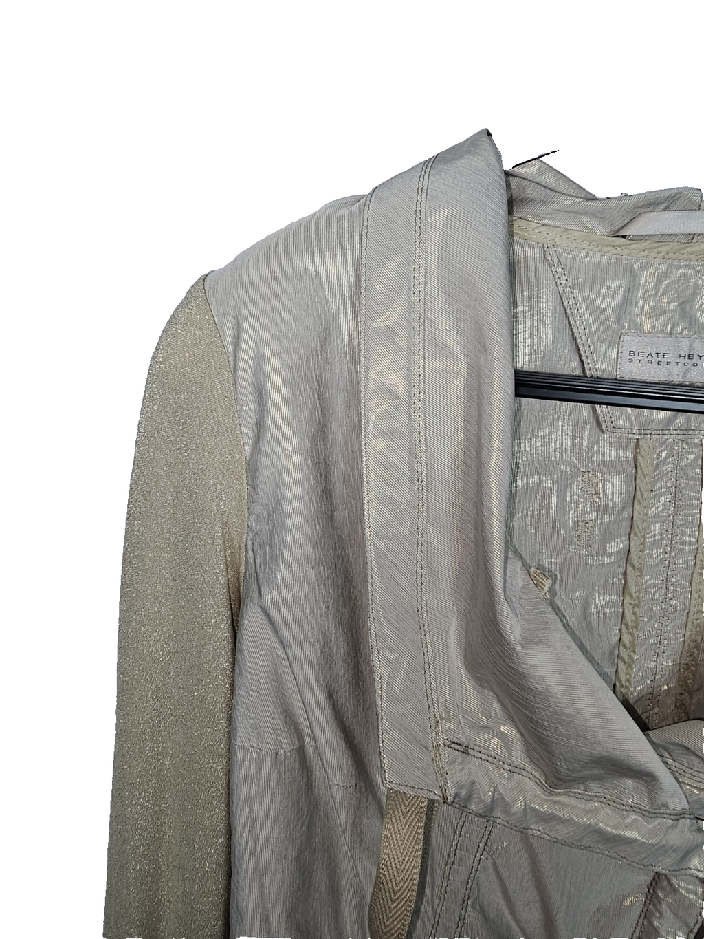 EK7214 Damen Blazer von Beate Heymann Streetcouture,  Beige, Gr.383