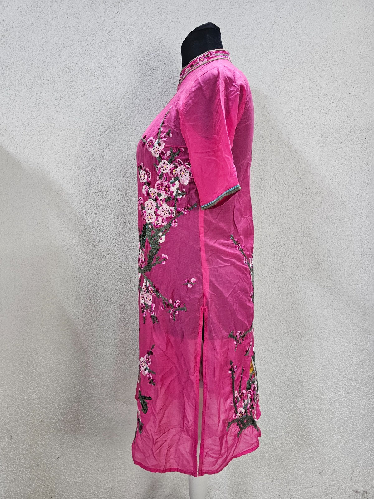 EK6326 Damen Kimono von Monica Quen, pink, Gr. L3