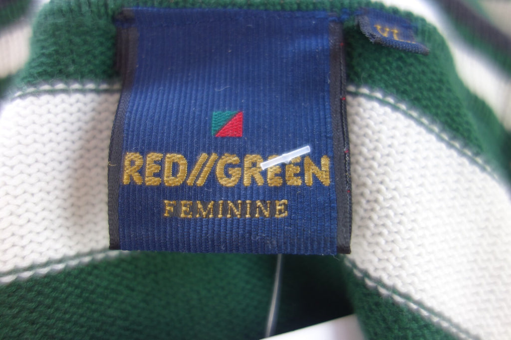 EK1907 Damen Pullover von Red Green, grün/weiß gestreift4