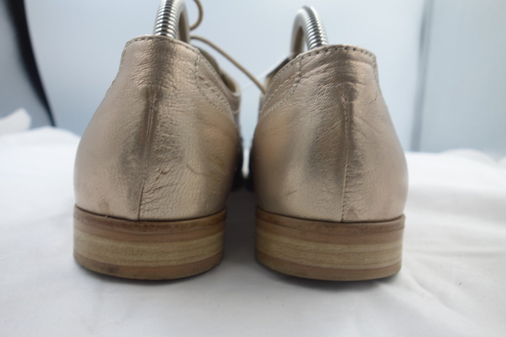 ES0358 Damen Halbschuhe von onmopiano, golden, Gr. 385