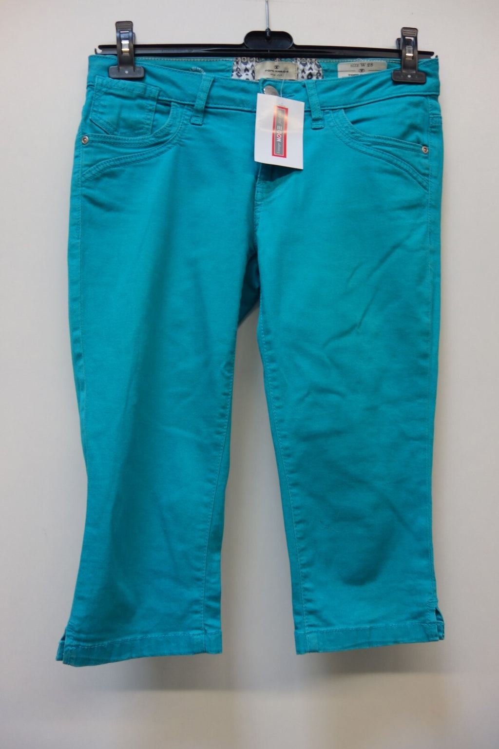 EK2180 Damen Capri Hose von Tom Tailor, türkis, Gr. W280
