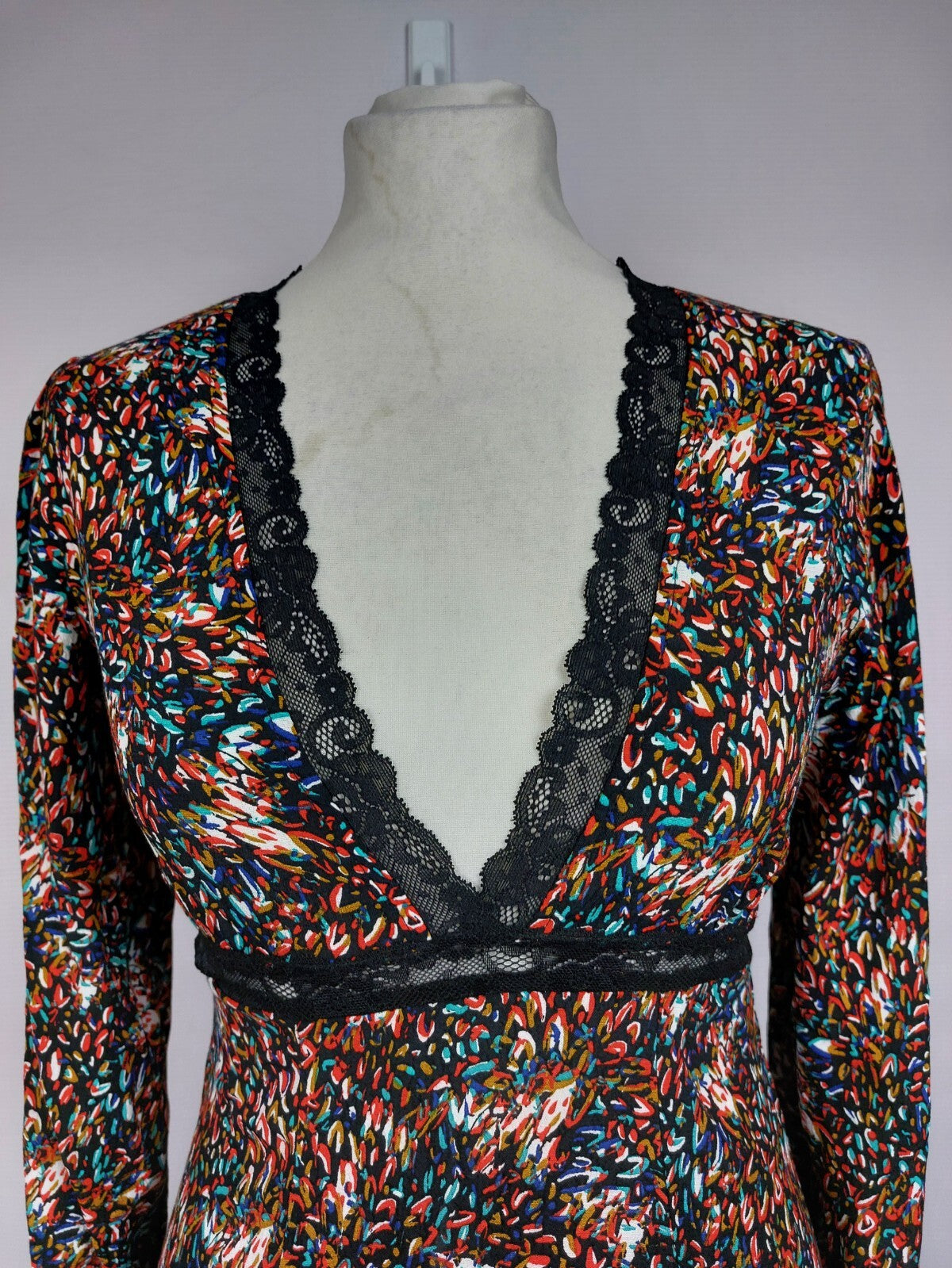 EK4913 Damen Kleid von Deezee, mehrfarbig, Gr. S1