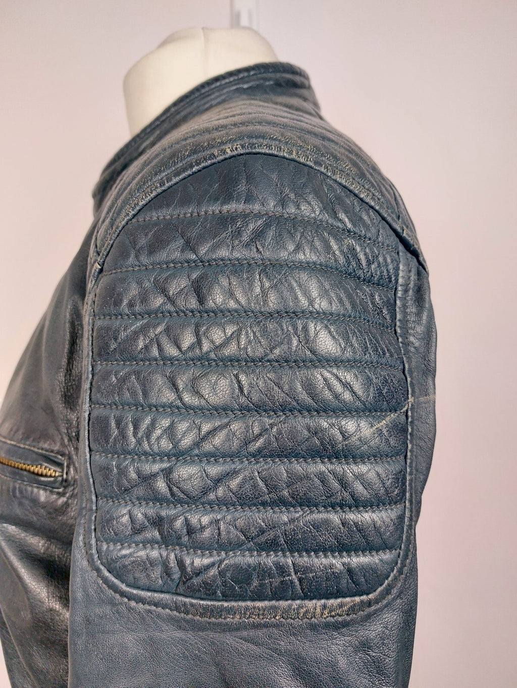 EK4794 Damen Lederjacke von Superior, blau, Gr. M8