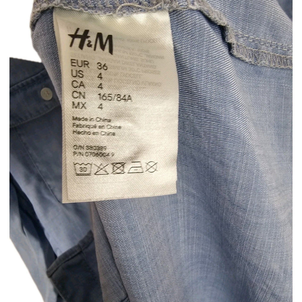 EK10915 Damen Jeanskleid von H&M, Blau, Gr. 363